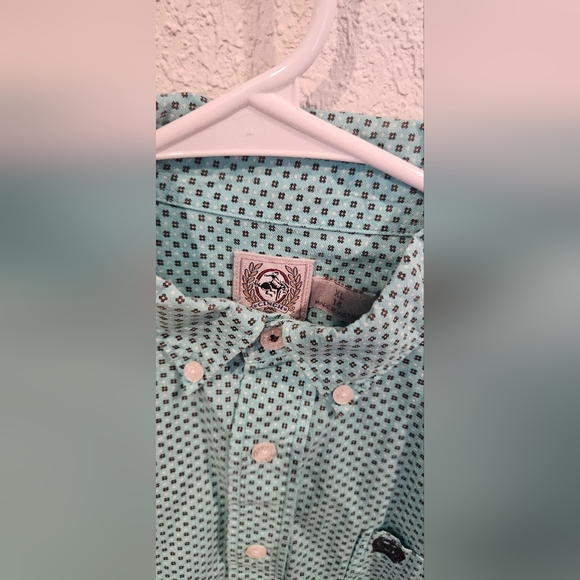 Cinch Boys Button Down Long Sleeve Collared Dress Shirt Size 14 - Picture 2 of 4